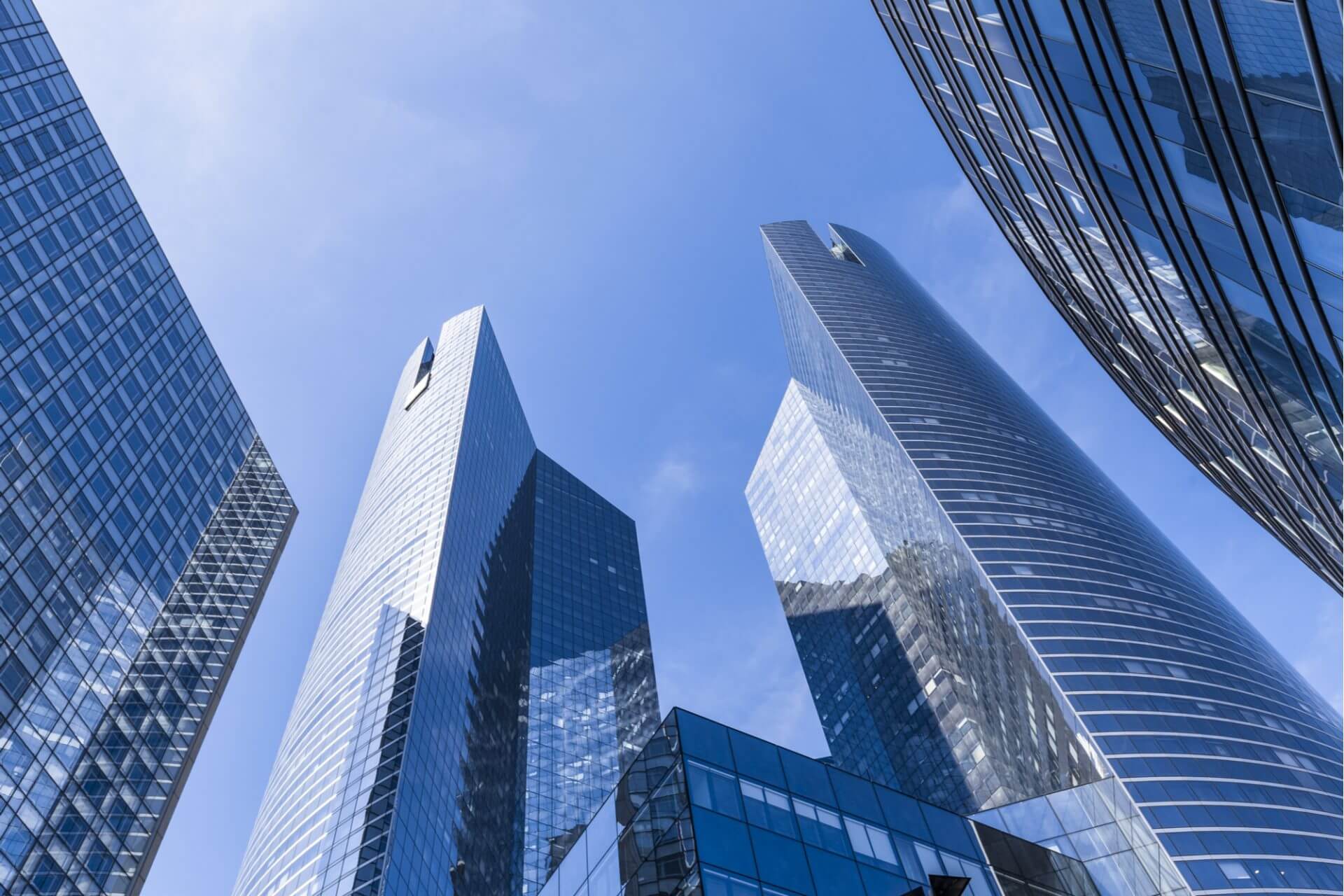Ground view of cityscape