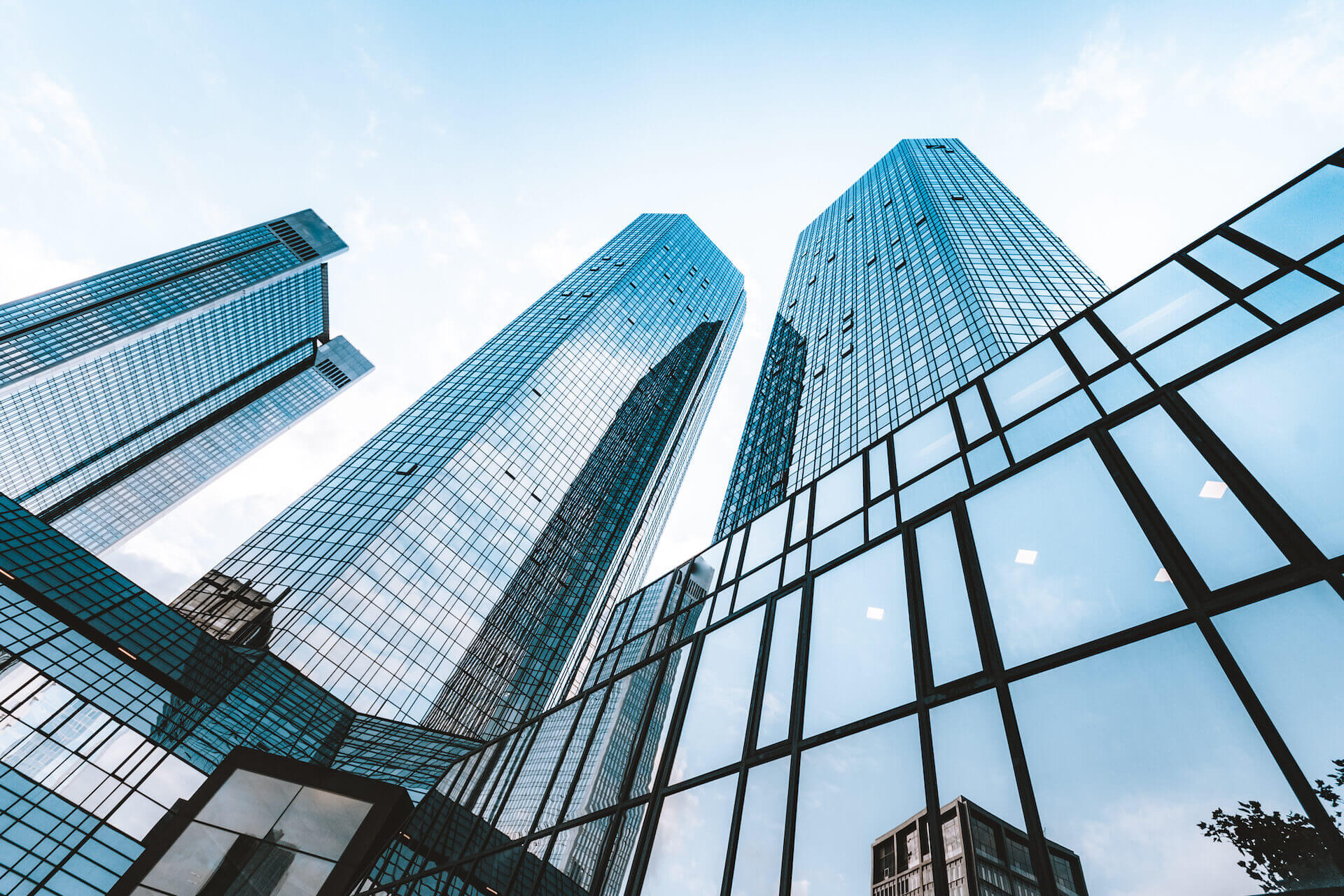 Picture of glass buildings