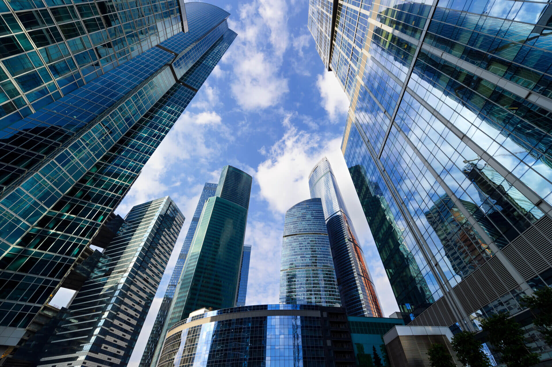 Picture of modern buildings in city.