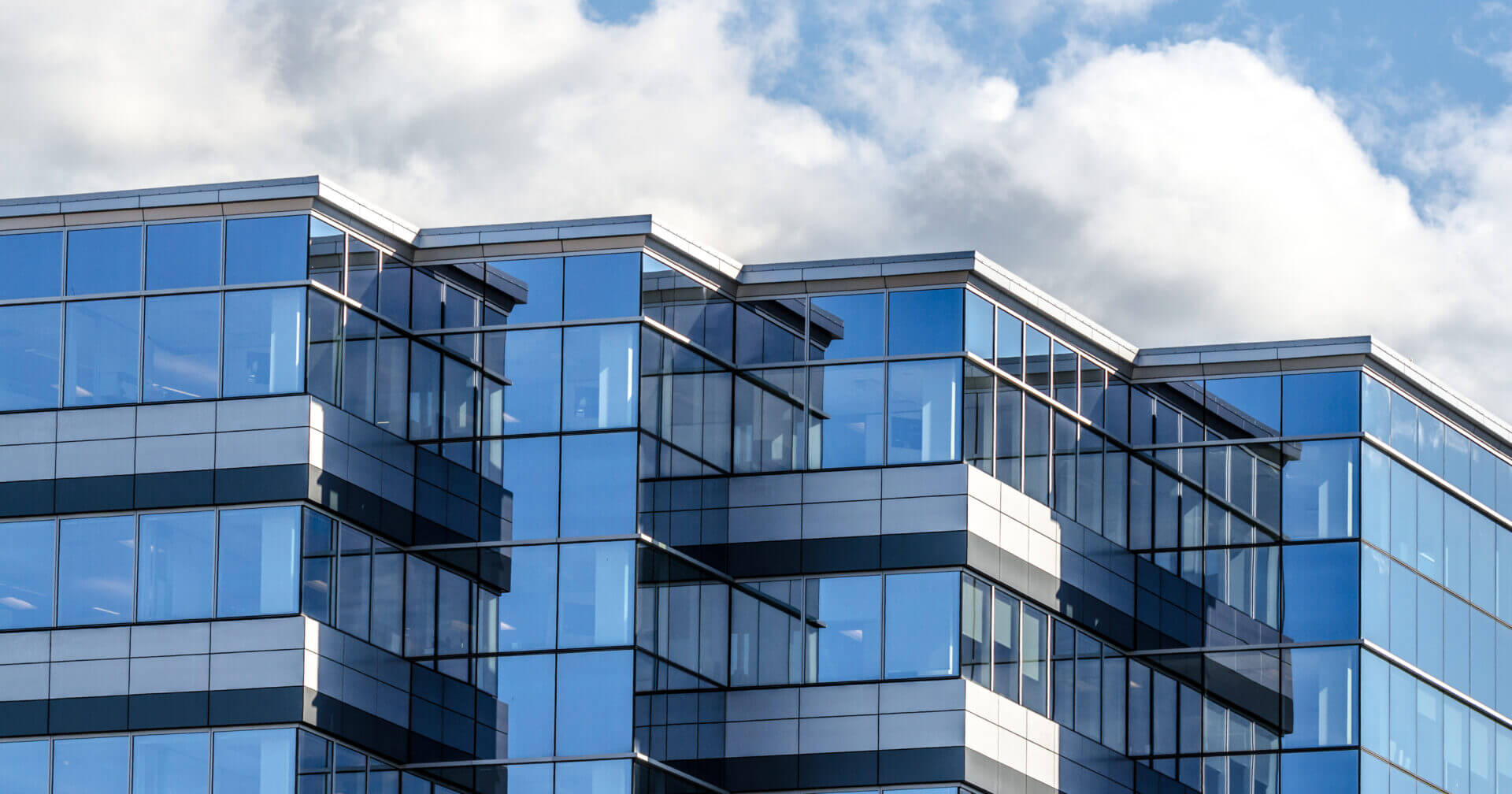 View of modern glass offices