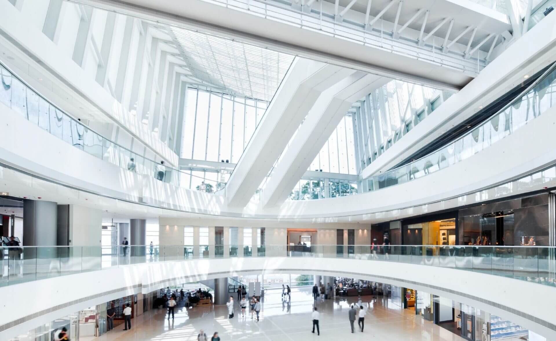 Picture of the interior of a mall