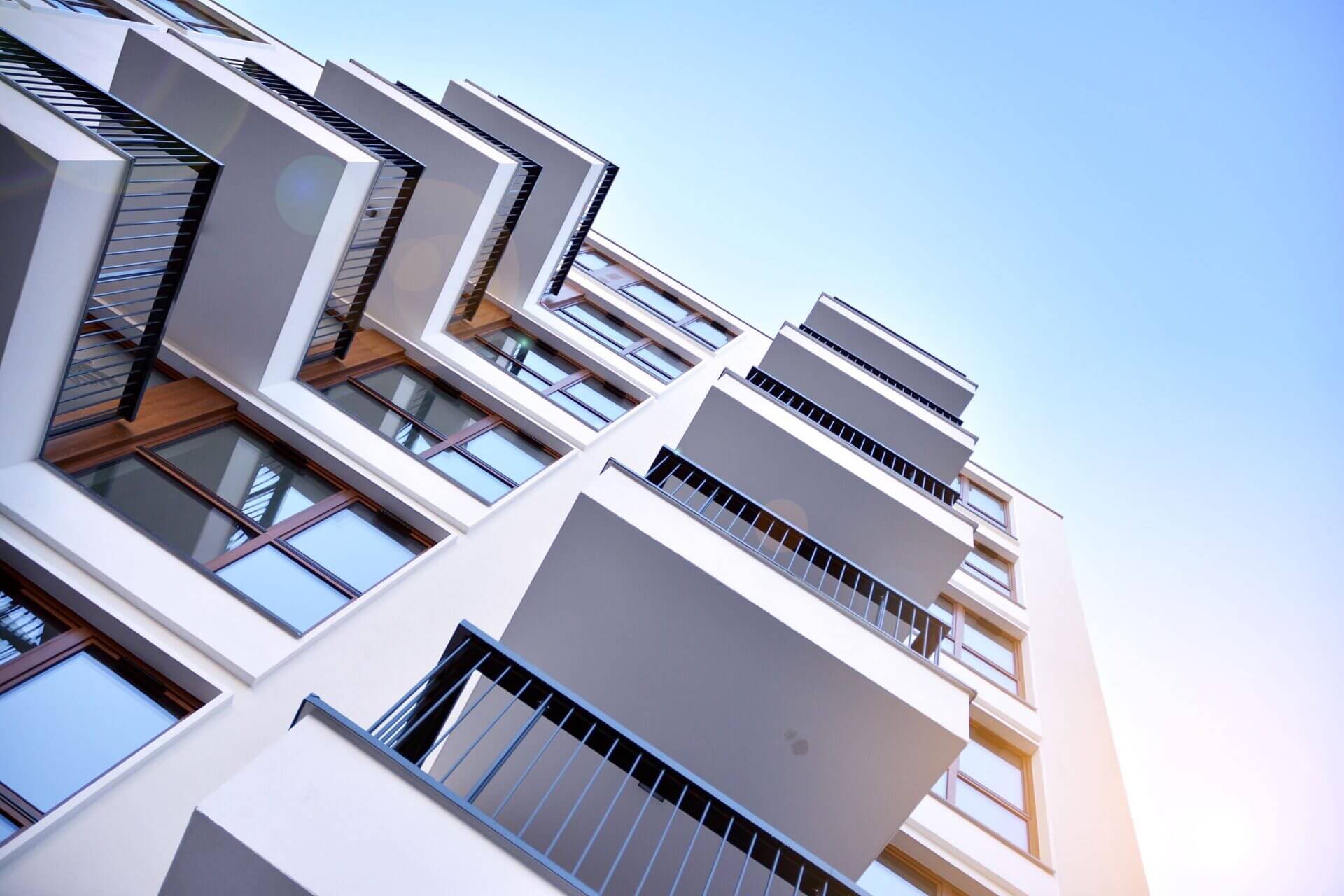 Picture of modern apartment building
