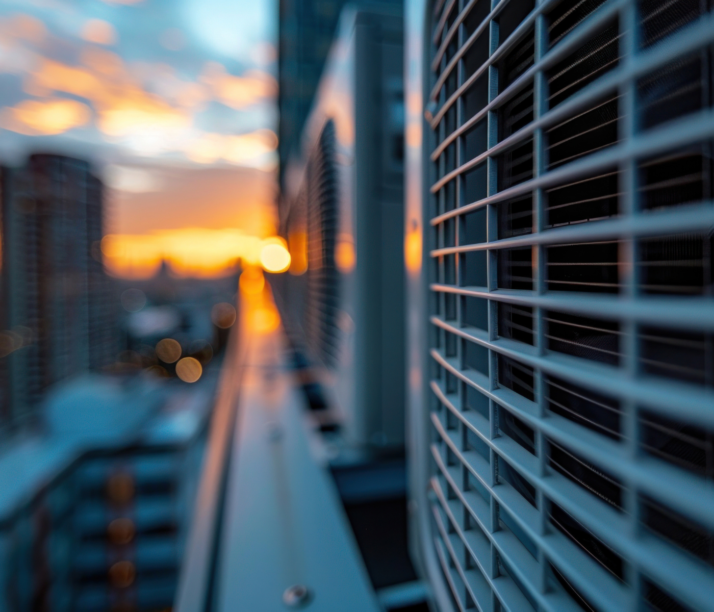 Multifamily Building with Central Air Unit