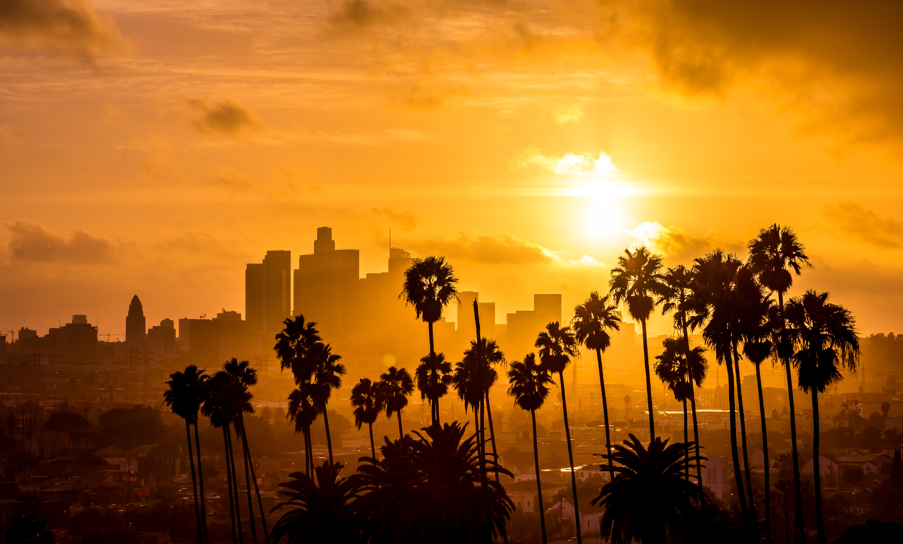 Los Angeles Skyline at Sunset